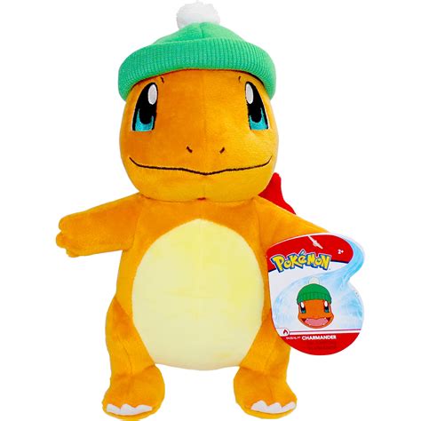 wicked cool pokemon holiday charmander plush  tall limited edition