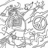 Coloring Pages Peace Blank sketch template