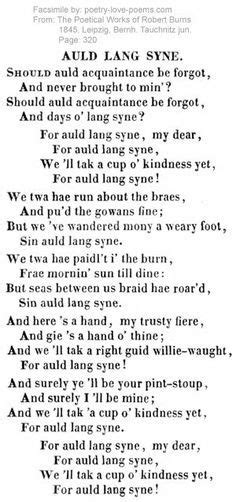 The Best Auld Lang Syne Lyrics Printable Wells Website