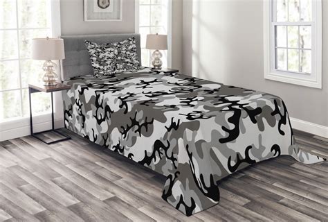 camo bedspread set twin size camouflage concept concealment artifice hiding force uniform