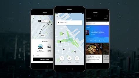 uber  revamped  ios android app  awesome features  ui