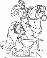 Coloring Hans Frozen Horse Pages Print Topcoloringpages sketch template