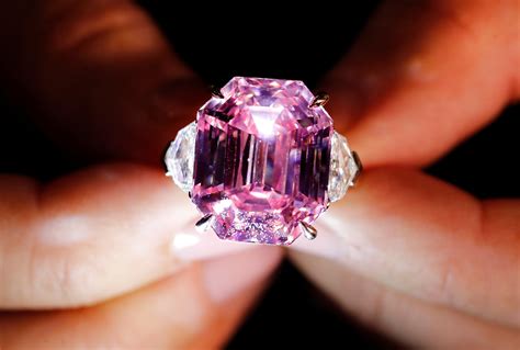 pics  rare pink diamond sold   record  million livemint