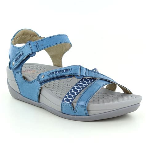 earth spirit pittsburgh womens walking sandals moroccan blue womens  scorpio shoes uk