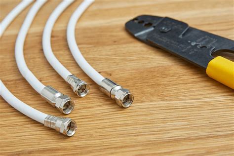 install   connector  coaxial cable