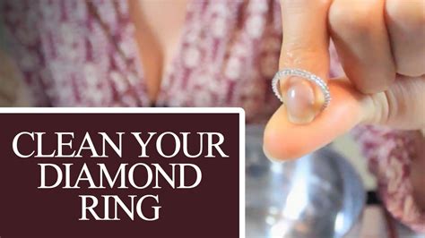 clean  diamond ring jewelry cleaning ideas  save time money