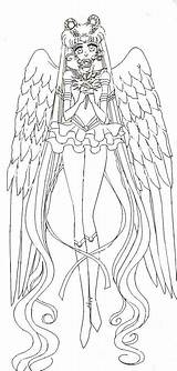 Sailor Moon Lineart Eternal Coloring Pages Board Deviantart Choose sketch template