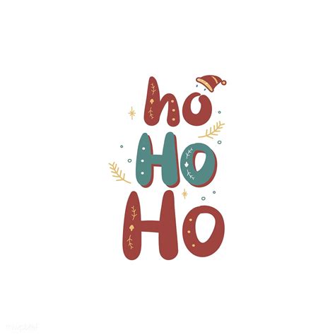 download premium vector of christmas holiday ho ho ho greeting