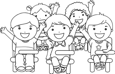 classroom coloring pages  kids  printable coloring book pages