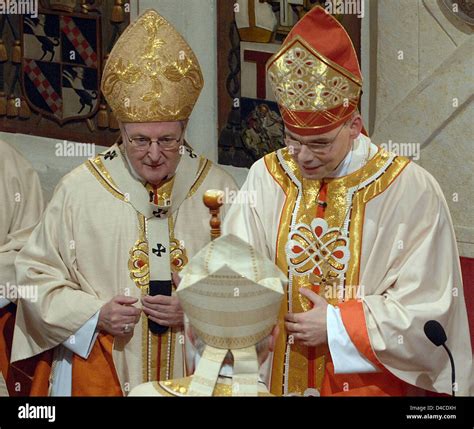 incoming bishop franz peter tebartz van elst  receives  crosier   presence
