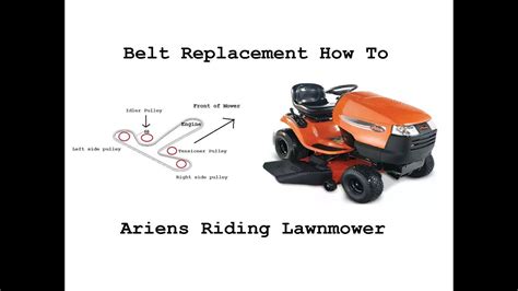 adjust belt tension  lawn mower belt poster