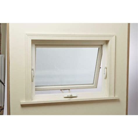 awning vinyl window vent screen insulated glass heavyduty lock     white  window