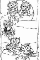 Owls Sarnat Marjorie Plantillas Buho Mandalas Buhos sketch template