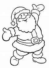 Santa Coloring Pages Printable Kids Happy Claus Christmas Sheets Choose Board sketch template