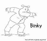 Coloring Binky Pages Activity sketch template