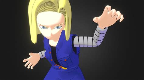 Android 18 3d Model By Discontinued [a4b5d72] Sketchfab