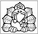 Thanksgiving Coloring Pages Cute Printable Getdrawings sketch template
