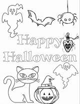 Halloween Coloring Pages Printable Kids Happy Printables Sheets Thehousewifemodern Bat Page4 Easy Spooky Book Page3 Ghosts Scary Off Halloweencoloring sketch template