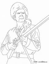 Crockett Davy Coloring Pages Printable Alamo Print Color West Colori Getcolorings Choose Board Template sketch template
