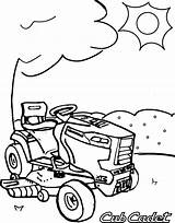 Cadet Tractor sketch template