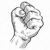 Fist Clenched Sketch Illustration Protest Drawing Stock Vector Violence Sketches Lhfgraphics Depositphotos Air sketch template