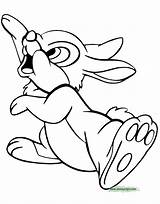 Thumper Coloring Pages Bambi Disney Flower Printable Color Bunny Disneyclips Enthusiastic Book Funstuff sketch template