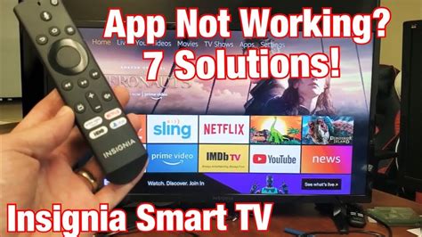 insignia smart tv app  working netflix prime video hulu hbo vue sling  youtube