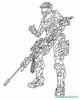Halo Spartan Coloring Pages Getcolorings sketch template