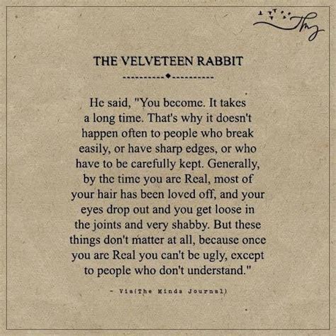 velveteen rabbit   break quotes thought provoking quotes