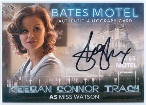 Keegan Connor Tracy Miss Watson Autograph Bates Motel