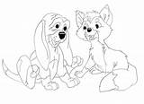 Coloring Fox Hound Pages Cartoons Duck Daisy Beast Beauty sketch template
