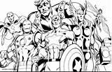 Marvel Coloring Pages Printable Getdrawings Avengers sketch template