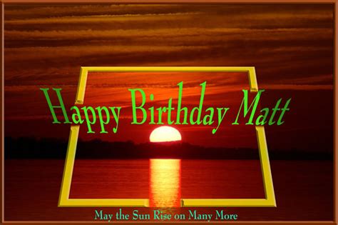 happy birthday matt birthday card  duc member ram rom