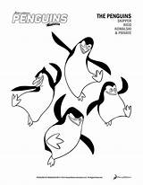 Penguins Madagascar Coloring Pages Printable Activities Activity Sheets Movie Dreamworks Dvd Penguin Giveaway Print Kids King Julien Version Fun March sketch template