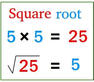 square root   number square roots maths solutions teaching math