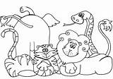 Animals Land Coloring Pages Color Printable Getcolorings Print sketch template