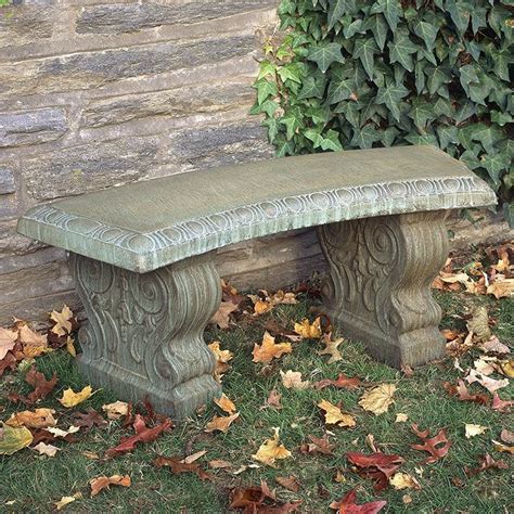 curved traditional garden bench  campania international