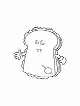 Sandwich Coloring Pages Printable sketch template