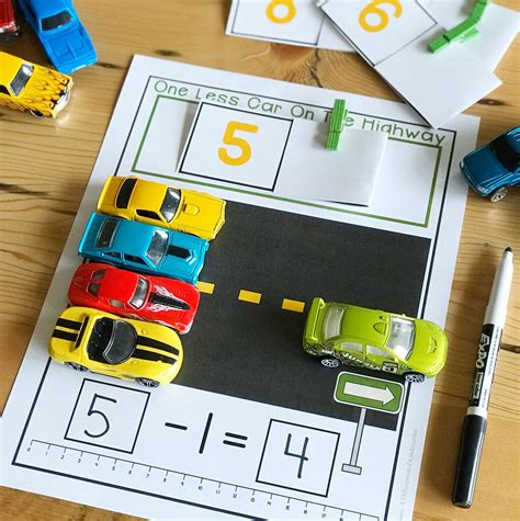 learning  cars differentiated kindergarten
