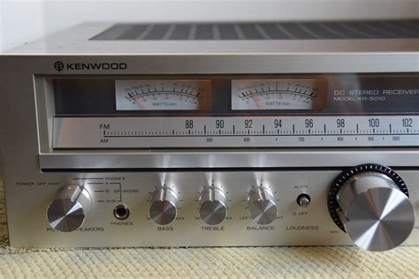 gorgeous vintage kenwood kr  stereo receiver  wpc etsy
