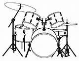 Drums Schlagzeug Malvorlagen sketch template