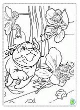 Coloring Thumbelina Dinokids Pages Coloringbarbie Barbie sketch template
