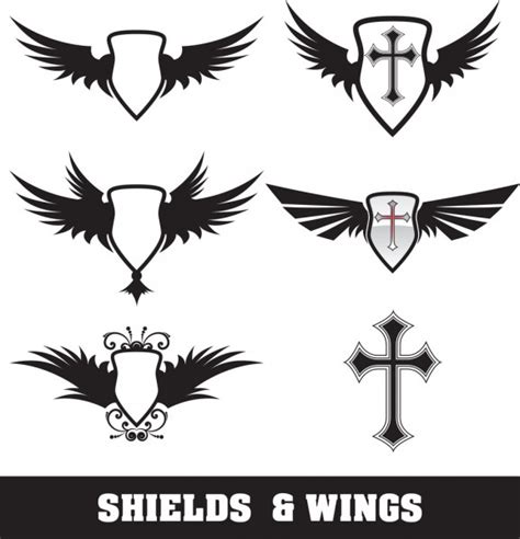 Shields And Wings Stock Vector By ©jakegfx 1863356