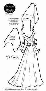 Marisole Monday Paper Dolls Pdf 15th Century Dress Printable sketch template
