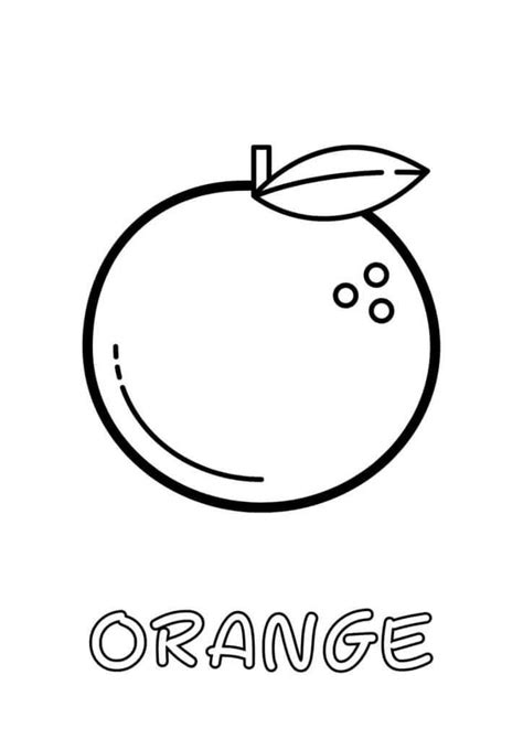 orange coloring pages  printable pictures  kids