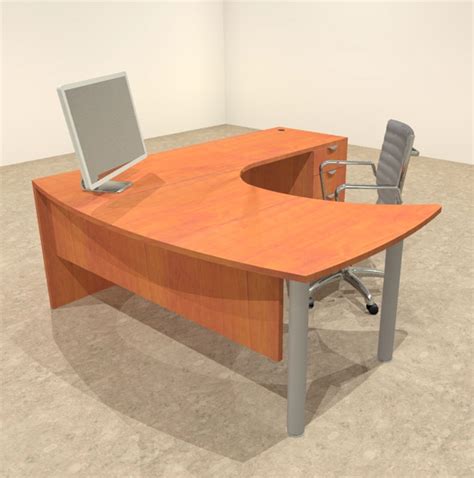 shaped office desk