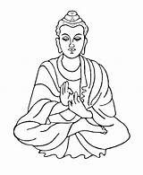 Buddha Clipart Clip Drawing Buddhism Siddhartha Easy Outline Logo Budda Lord Coloring Zen Template Fireworks Goutham Pages Clipground Gautam Cliparts sketch template
