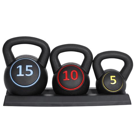 zeny  piece kettlebell exercise fitness weight set  storage rack   lbs walmartcom