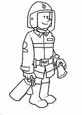 Coloring Fireman Pages Firemen Library Clipart sketch template