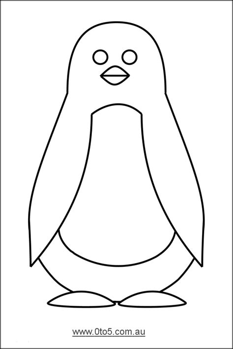 printable penguin template